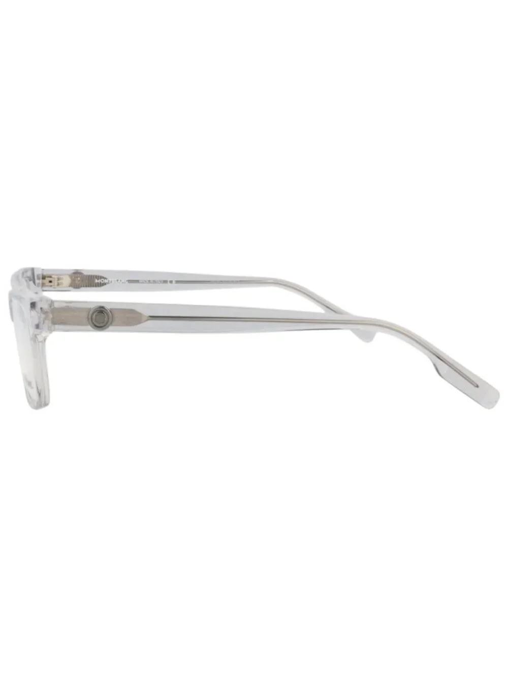 New Montblanc Women's Eyeglasses Square Rectangle Acetate Frame Mens Grey Grey